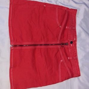 80’s red retro mini skirt! <3